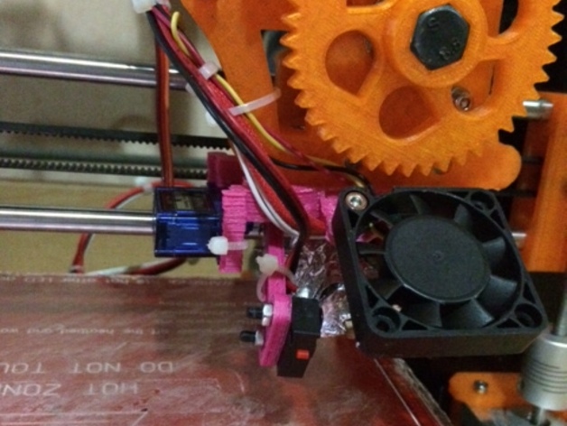 auto bed leveling lower servo for " prusa" with lower better z probe