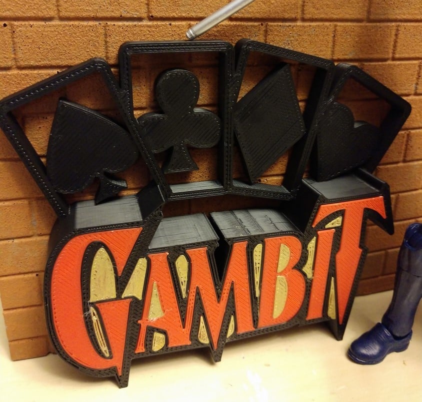 Gambit X-Men Shelf Sign