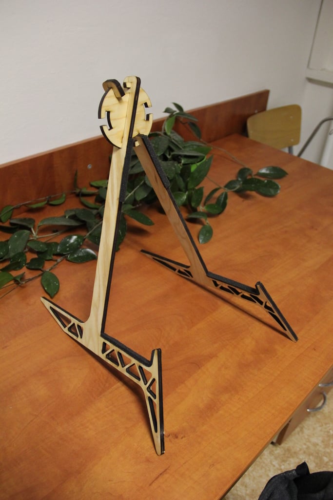 Acoustic guitar stand (laser cut)