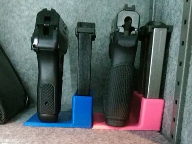 Handgun Stand and Magazine holder