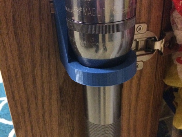 Maglight cabinet door mount