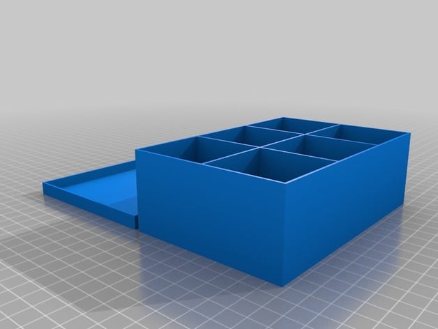 45mm sq x2x3 box with lid