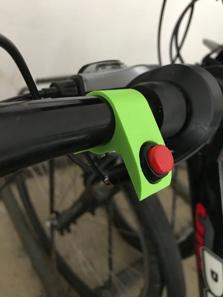 Bike Handlebar Button (Customizable>OnShape)