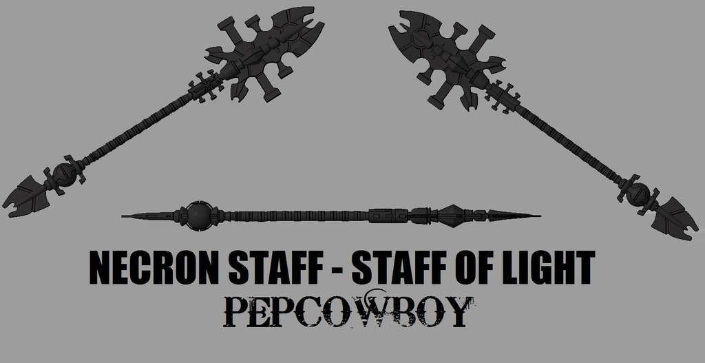 Necron staff - staff of light