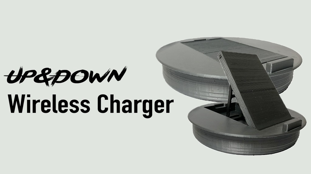 UP&DOWN Wireless Charger for iPhone X or any Phone