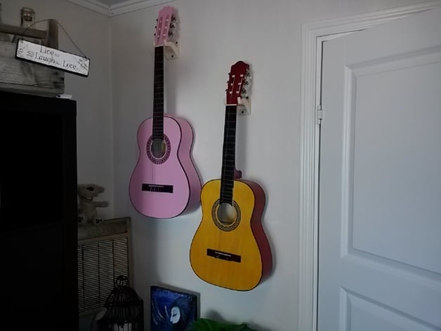 Download Guitar Wall Mounts By Roytorehofstad Thingiverse