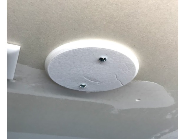 Round Ceiling Box Cover By Brimis Thingiverse