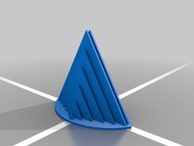 3D cross sections isosceles triangle
