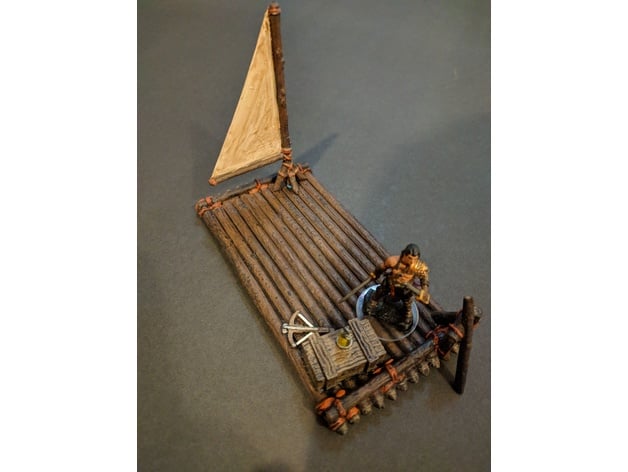 Image of Sail and Mast for Raft - 28mm gaming