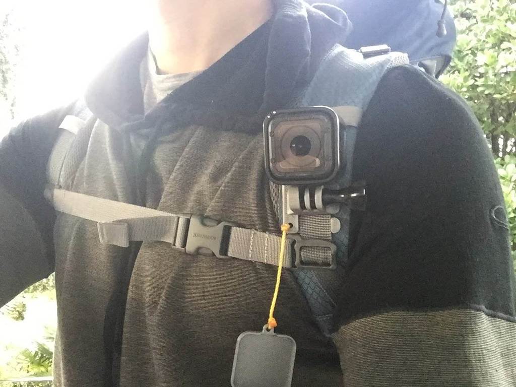 GoPro Session Backpack Shoulder Strap Mount with Lens Cap
