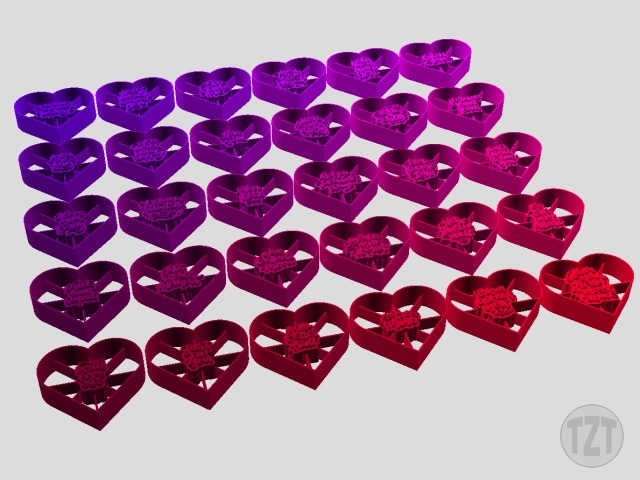 Valentine's Day Cookie Cutters - Set of 30