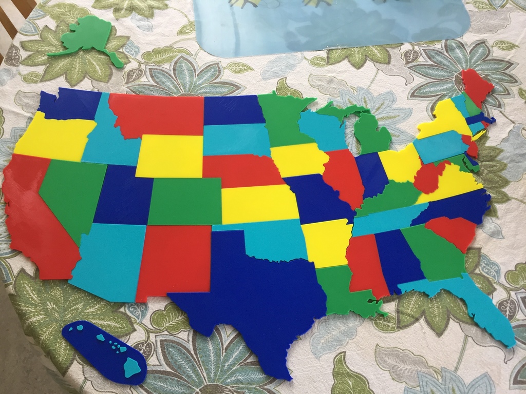 50 US States Puzzle set