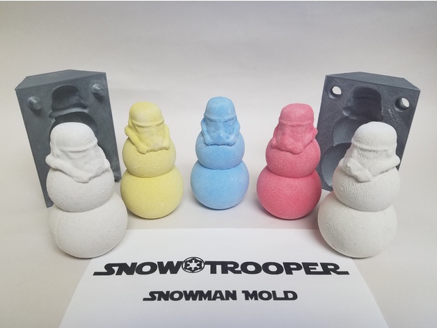 Snow-Trooper Snowman Mold