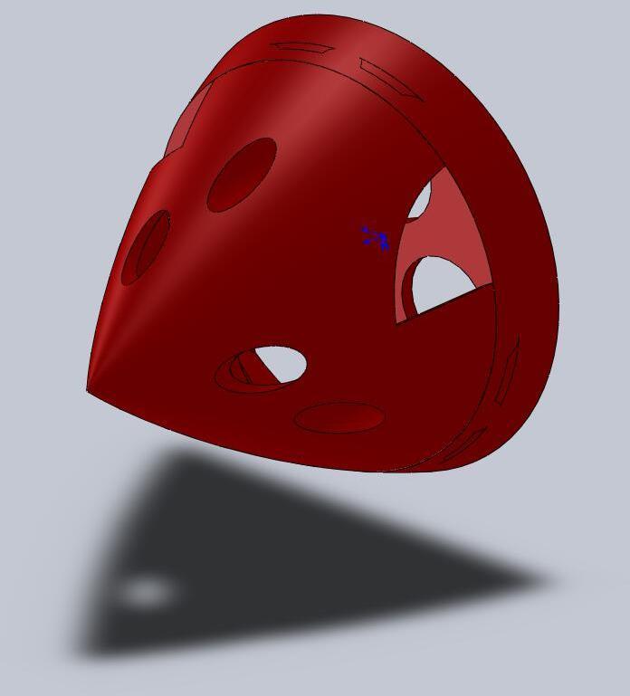 2.5in Counter-rotating 3-blade spinner
