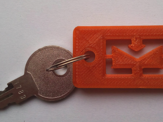 Envelope keychain for your mail box