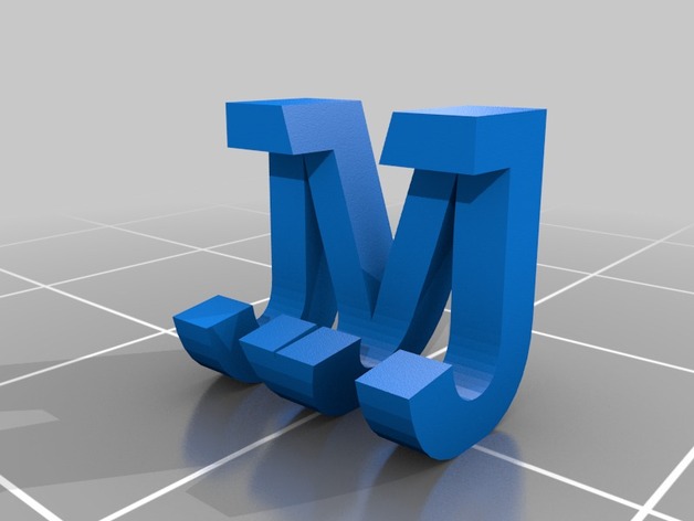 JM Customized tof's  3d letter block