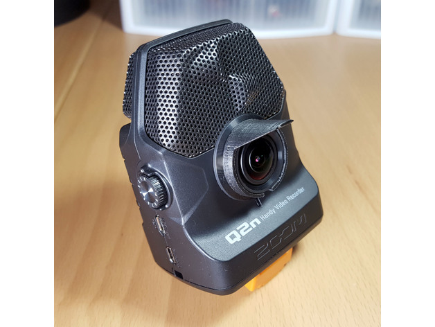 Lens hood for Zoom Q2n Handy Video Recorder