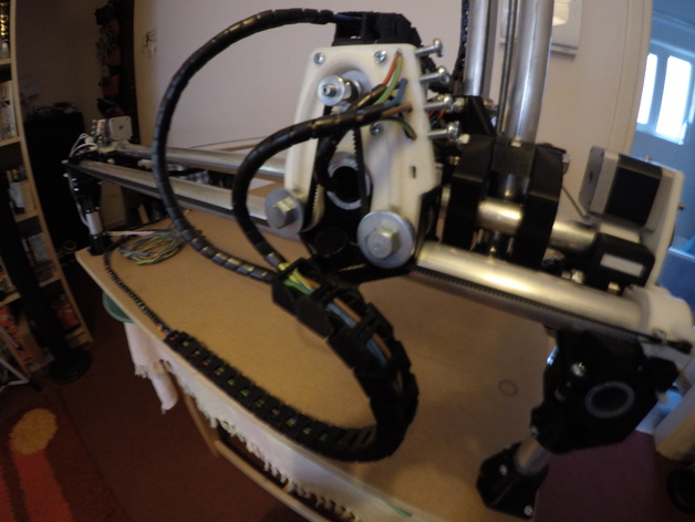 X Y axis Cable Chain for Mostly Printed CNC