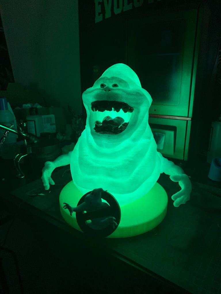 GhostBusters - Slimer UV Glow in the dark lamp