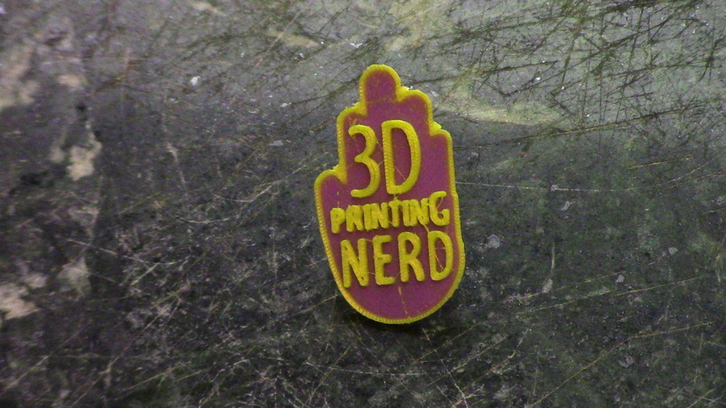 3D Printing Nerd Creator Pin