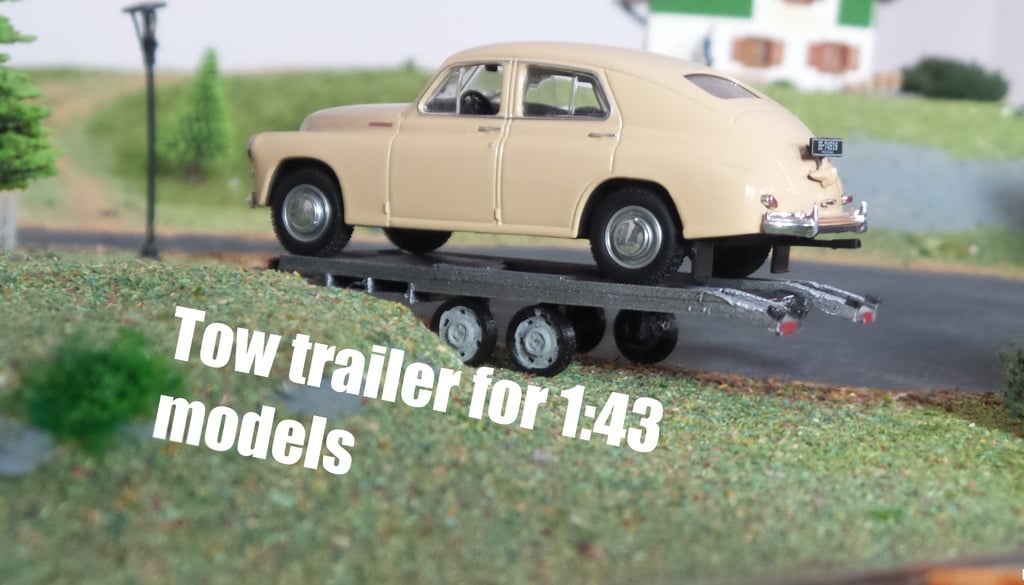 Tow Trailer for 1:43 models/cars.