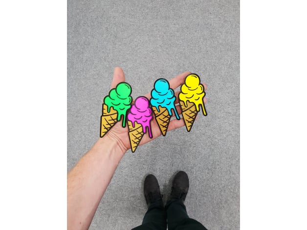 Ice Cream Fridge Magnet