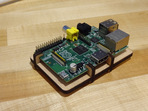 Laser cut Raspberry Pi Plate with legs
