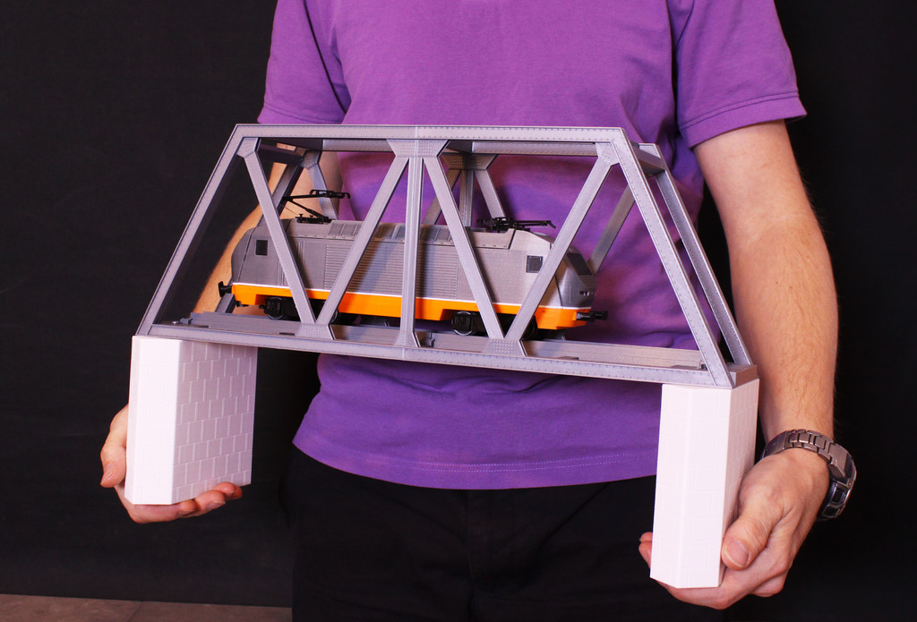 Truss bridge for OS-Railway - Fully 3D-printable railway system