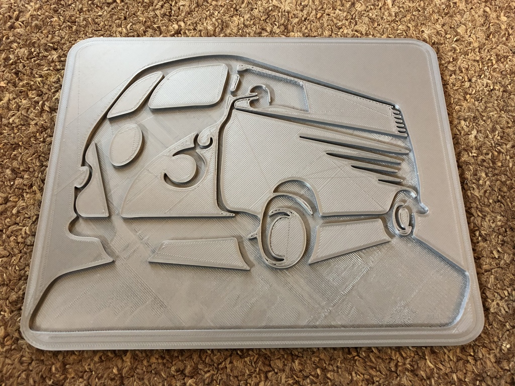 VW Bus wall plaque