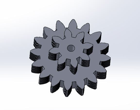 16 Tooth, 8 Tooth Compound Gear
