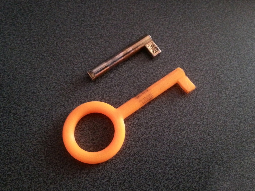 Printable wardrobe key - duplicate