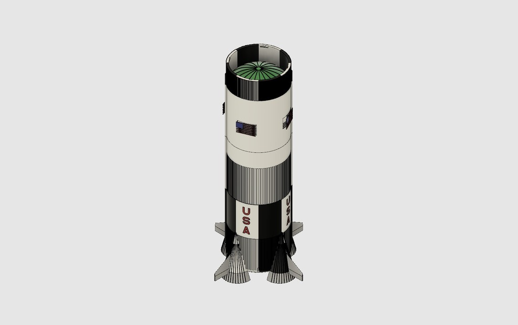Saturn V Rocket - First Stage Assembly