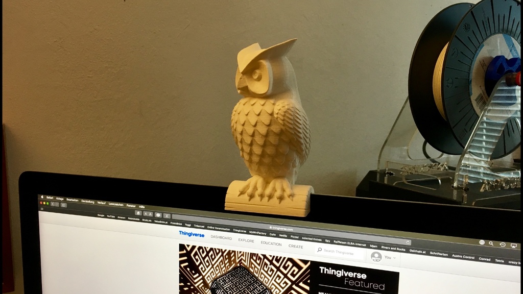 iMac Camera Cover Owl