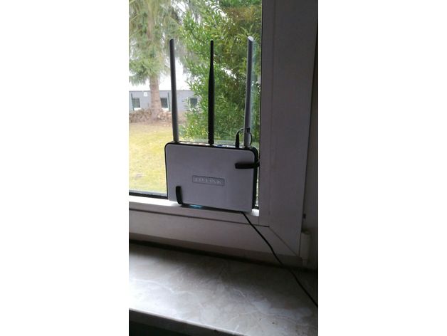 Router mount for window