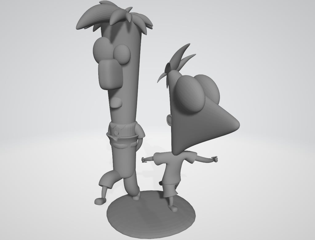 Phineas and Ferb - Figurine by Objoy Creation
