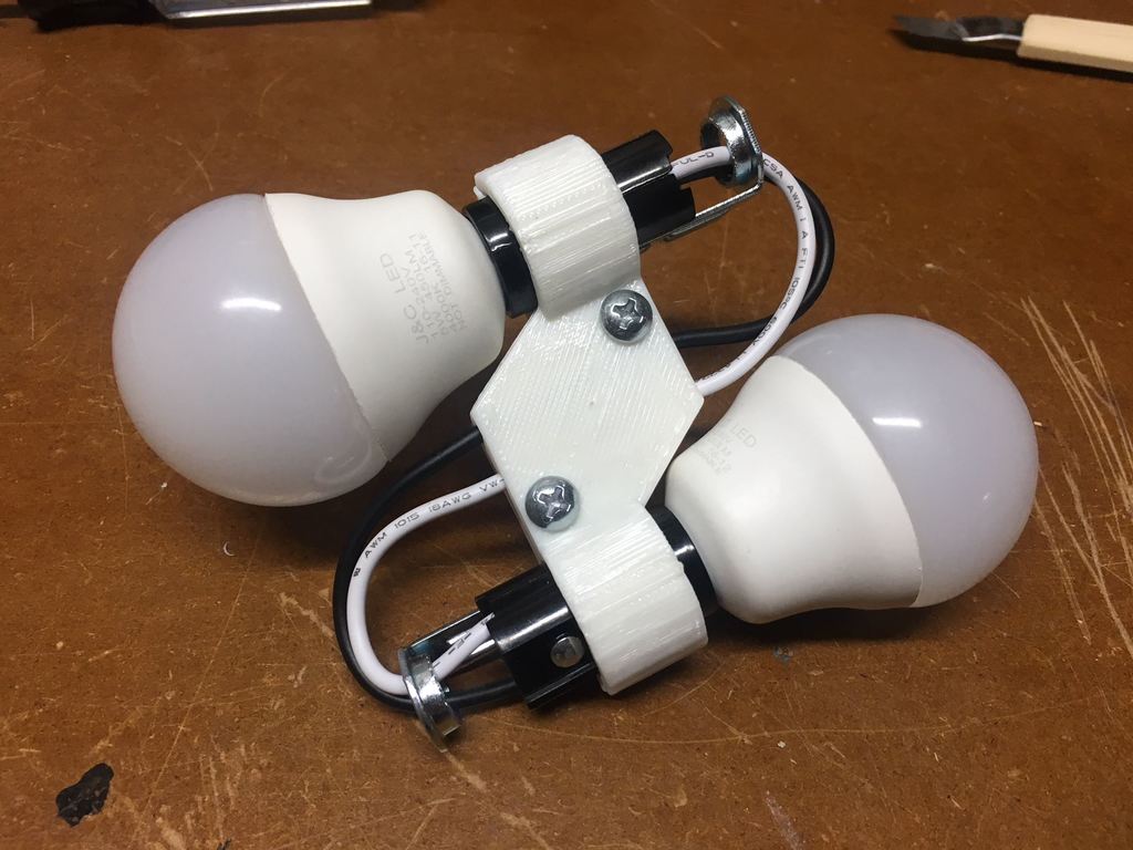 E12 dual bulb adapter