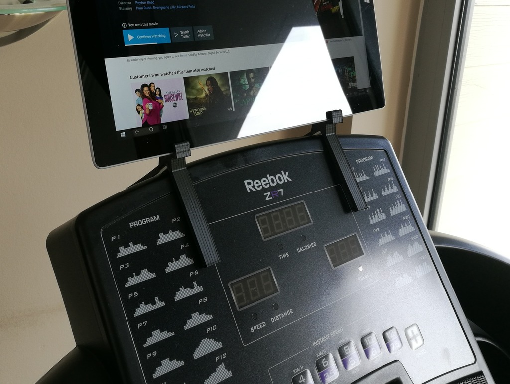 Treadmill Tablet mount for Reebok treadmill