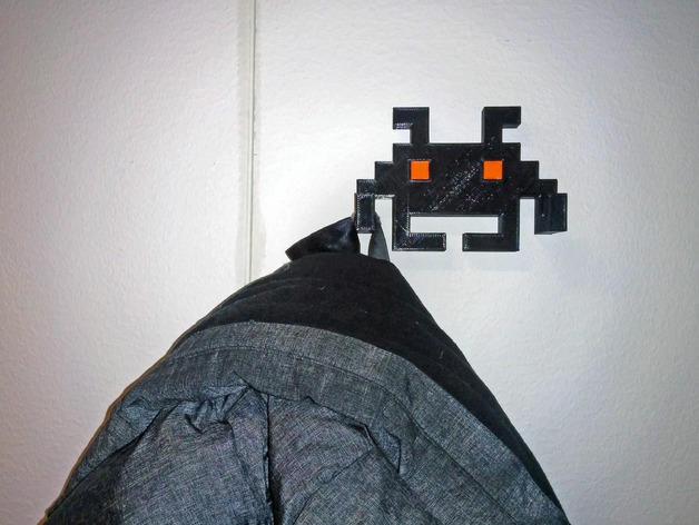 Space Invaders coat hangers