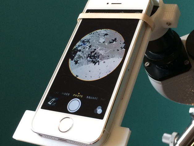 Microscope to iPhone adapter