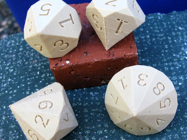 Pseudo 5 and 9 Sided Dice