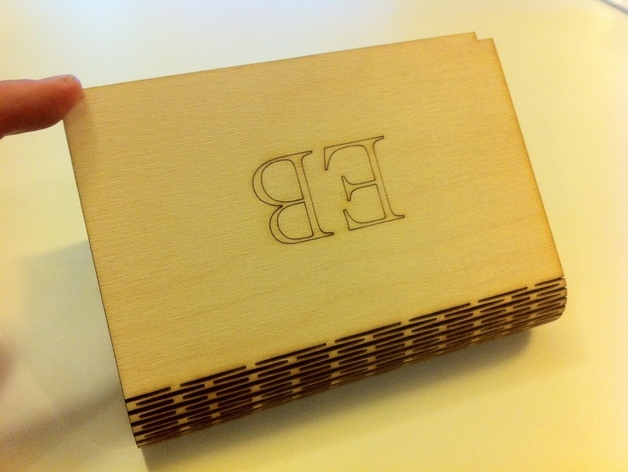 Flex Box Snap Fit - A wooden box with a living hinge
