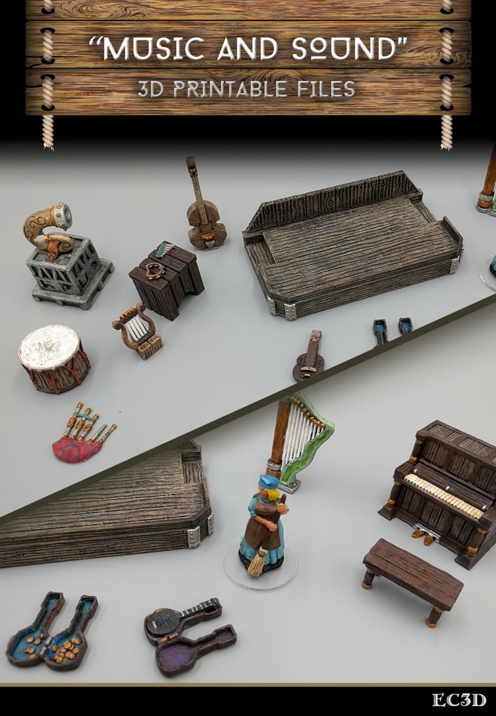 Music and Sound - 28mm Gaming - Sample Items