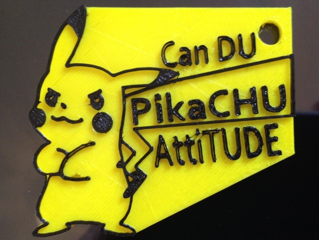 Pikachu Attitude Keychain