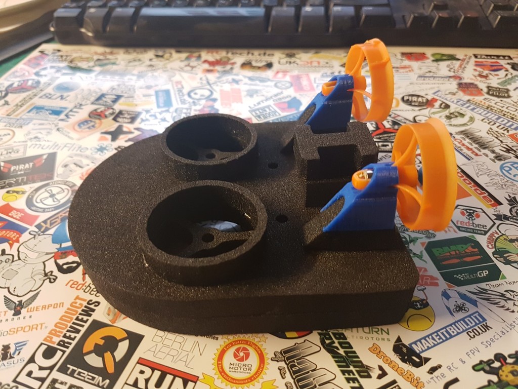 Rear Motor duct mounts for Drone Junkie Tiny Whoovers 