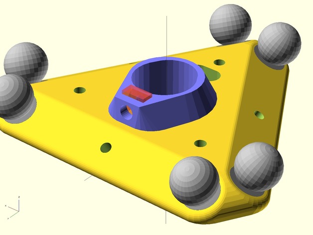 Customizable Delta Printer Effector and Carriage for Magnetic Joints