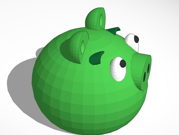 green piggy from angry birds