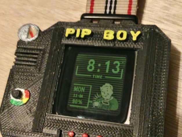 Pebble Time Pip Boy Case
