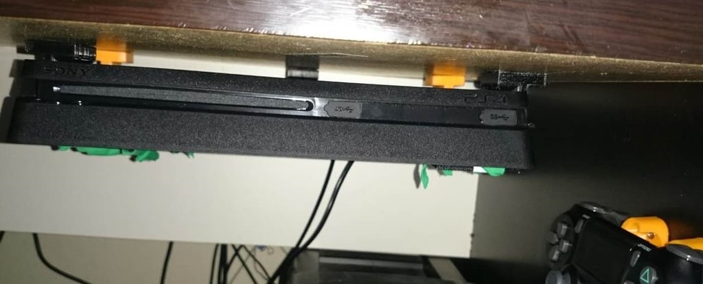 PS 4 Slim Under Desk holder