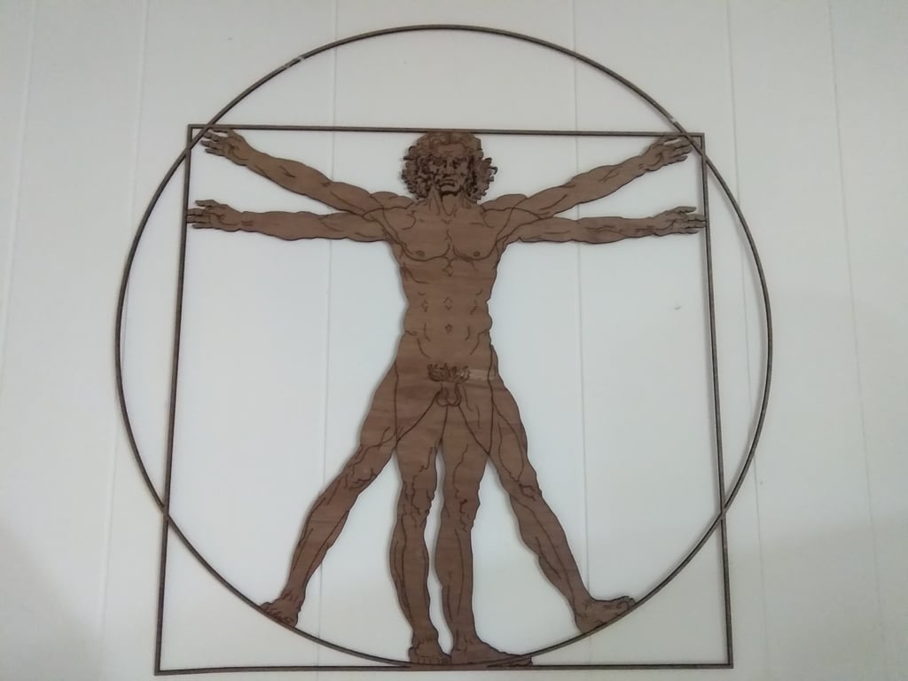 Vitruvian Man (Laser Cut)