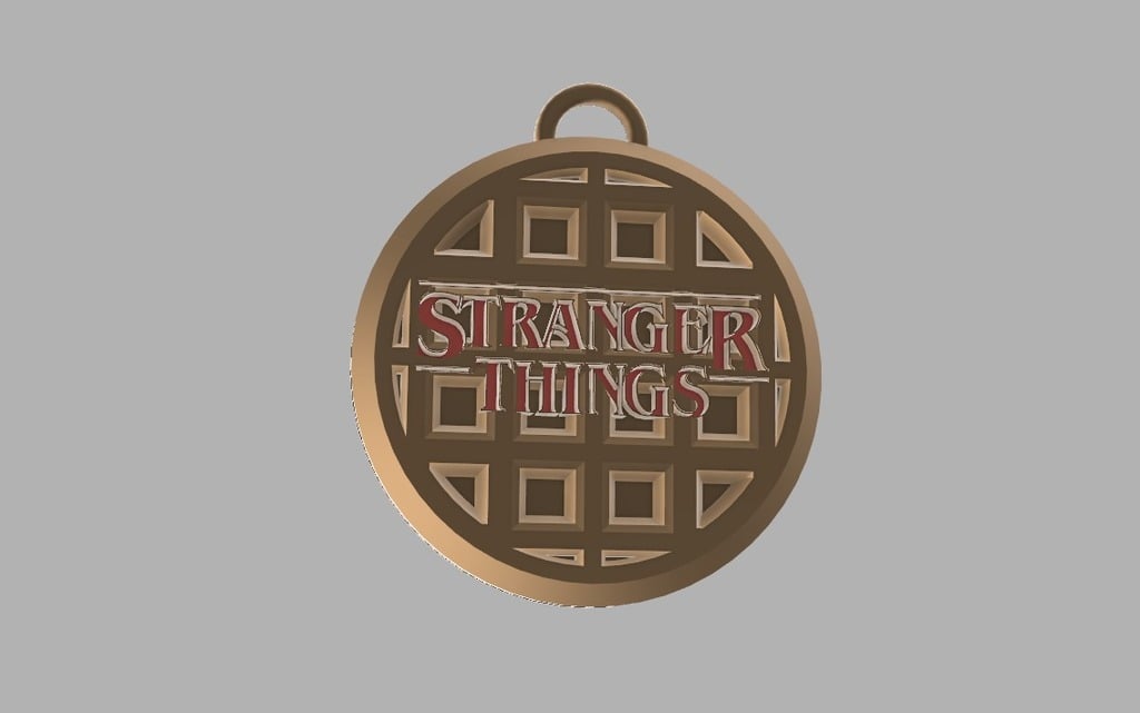 Stranger Things 11 Waffle Key Chain